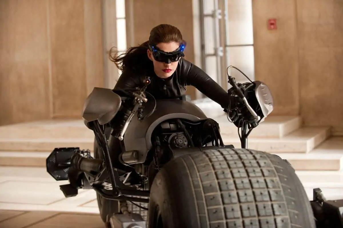 ANNE HATHAWAY as Selina Kyle in Warner Bros. PicturesÕ and Legendary PicturesÕ action thriller ÔTHE DARK KNIGHT RISES,Ó a Warner Bros. Pictures release. TM &amp; © DC Comics.