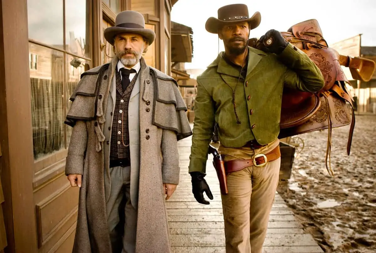 CHRISTOPH WALTZ and JAMIE FOXX star in DJANGO UNCHAINED
Photo: Andrew Cooper, SMPSP
© 2012 The Weinstein Company.