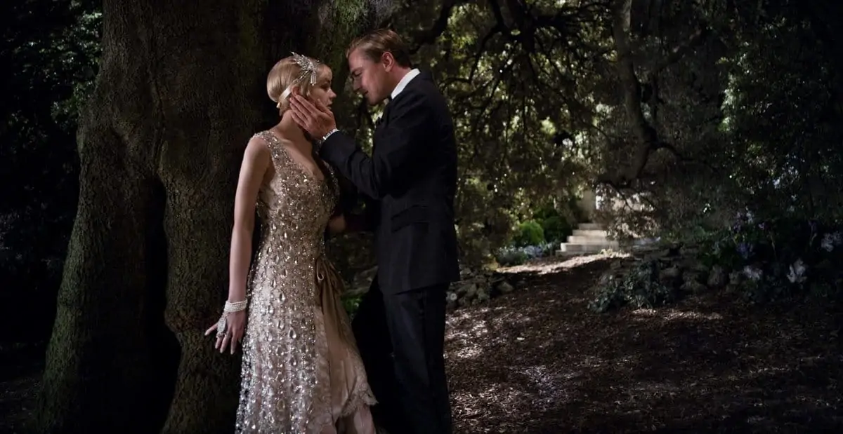 (L-r) CAREY MULLIGAN as Daisy Buchanan and LEONARDO DiCAPRIO as Jay Gatsby in Warner Bros. Pictures’ and Village Roadshow Pictures’ drama “THE GREAT GATSBY,” a Warner Bros. Pictures release.