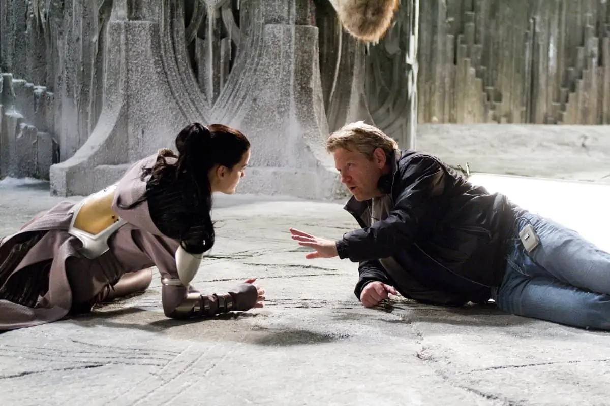 Photo credit: Zade Rosenthal / Marvel Studios
Left to right: Jaimie Alexander (as Sif) discusses a scene with director Kenneth Branagh on the set of THOR, from Paramount Pictures and Marvel Entertainment. 

© 2011 MVLFFLLC. TM &amp; © 2011 Marvel. All Rights Reserved.
