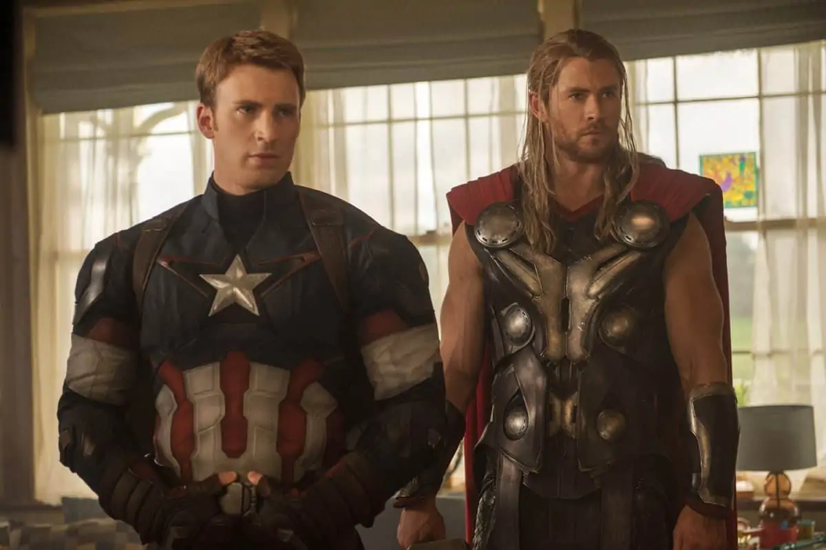 Marvel's Avengers: Age Of Ultron

Captain America/Steve Rogers (Chris Evans) and Thor (Chris Hemsworth)

Ph: Jay Maidment

©Marvel 2015