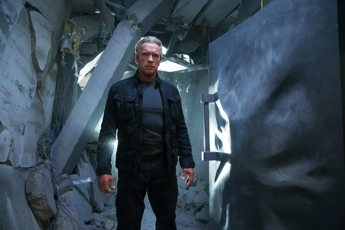 Arnold Schwarzenegger plays the Terminator in Terminator Genisys from Paramount Pictures and Skydance Productions