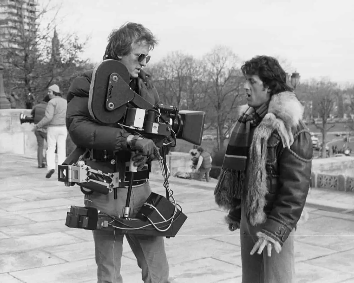 Packing more punch... at the top of the Art Museum stairs (again) with Sylvester Stallone on <em>Rocky II</em>