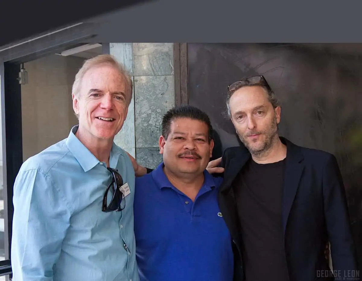 Richard Crudo ASC, Saul Molina AC circulation director and three time consecutive Oscar winner Emmanuel Lubezki ASC AMC. Photo © George Leon/Filmcastlive