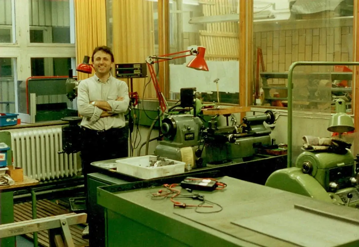 Alfred Piffl moved into the first P+S Technik workshop in 1991
