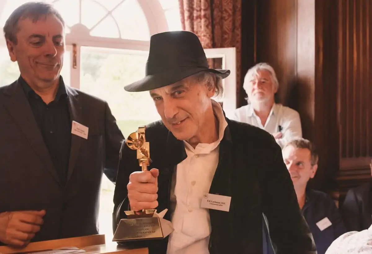 Ed Lachman ASC accepts the BSC Best Cinematography award for  Carol