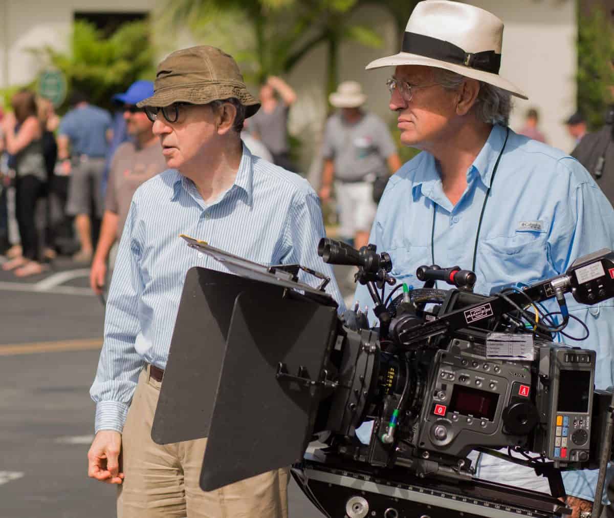 Woody Allen and Vittorio Storaro with the Sony F65