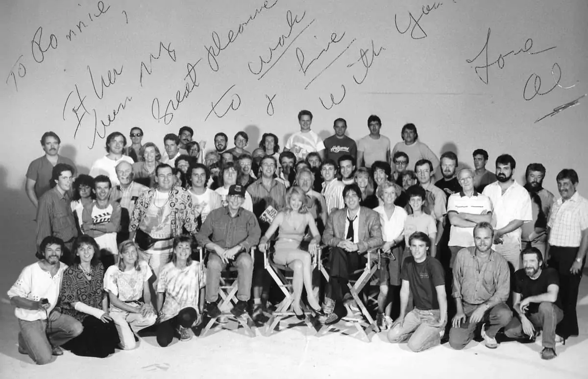 To Ronnie with love… crew and cast photo from <em>Sea Of Love</em>