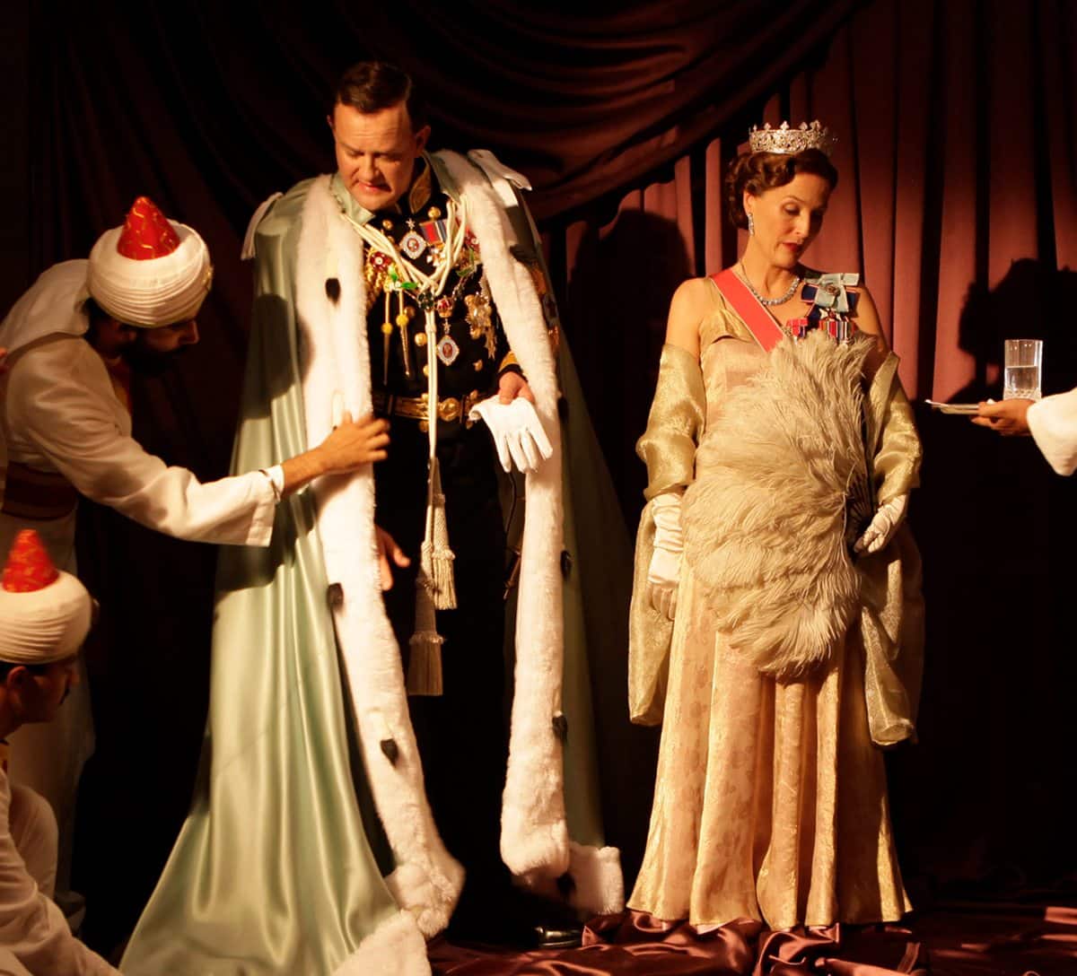 null Hugh Bonneville (Lord Mountbatten) and Gillian Anderson (Edwina Mountbatten)