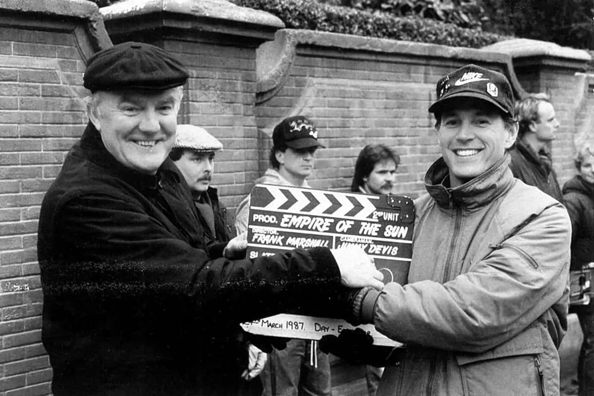 James Devis as second unit DP with second unit director Frank Marshall on <em>Empire of the Sun</em> (1987)