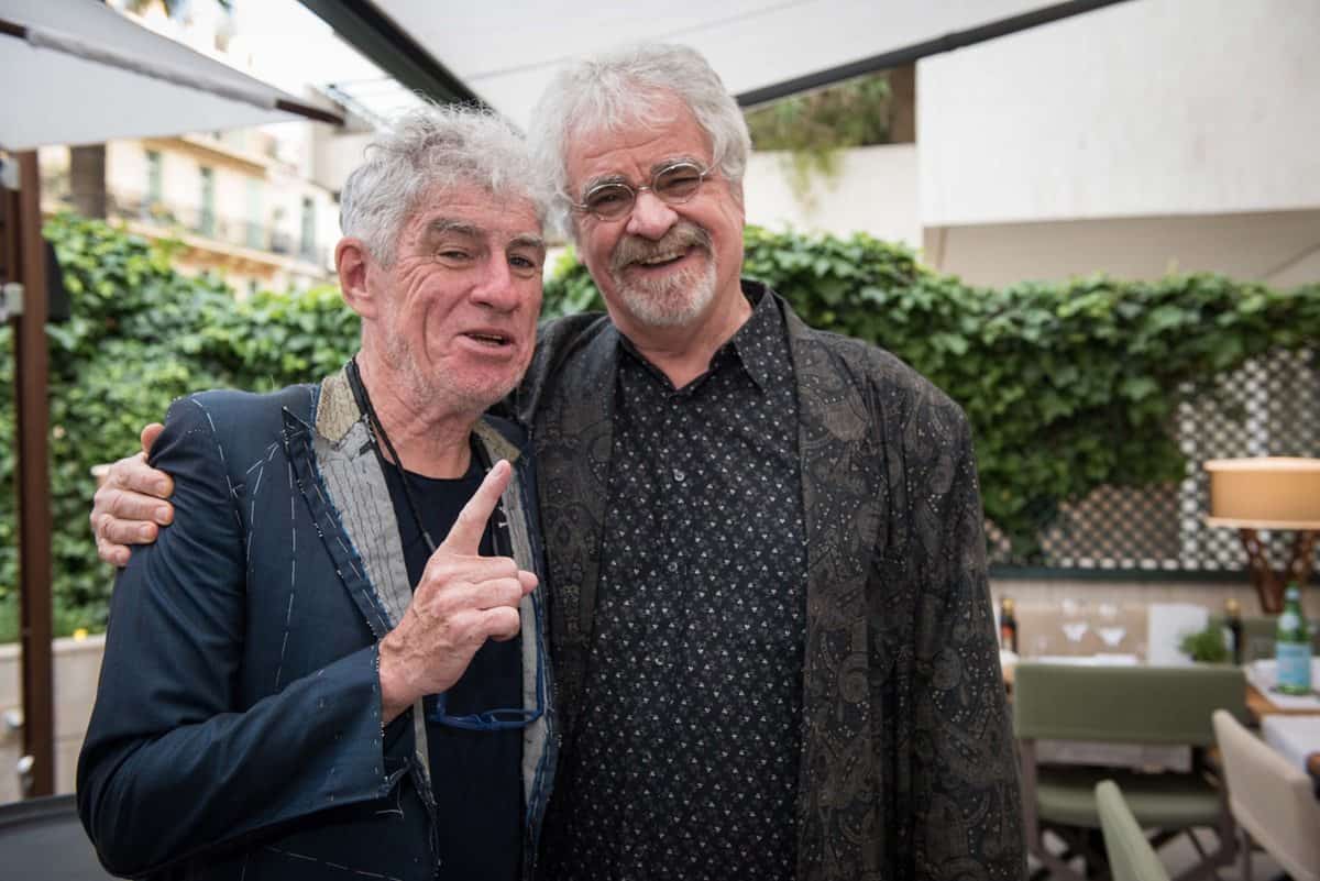 Brothers in arms… Chris Doyle HKSC with Richard Andry AFC. Photo by Fran&ccedil;ois Reumont