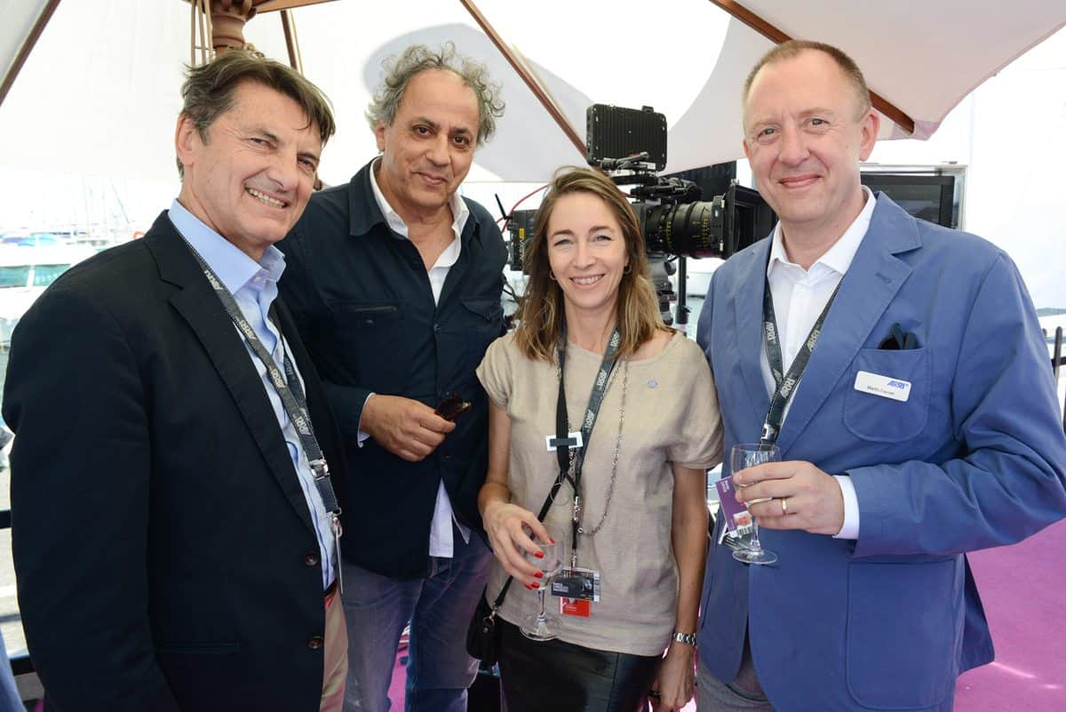 Franz Kraus (ARRI Executive Board), Darius Khondji (DP), Natasza Chroscicki (ARRI) and Martin Cayzer (ARRI Rental)