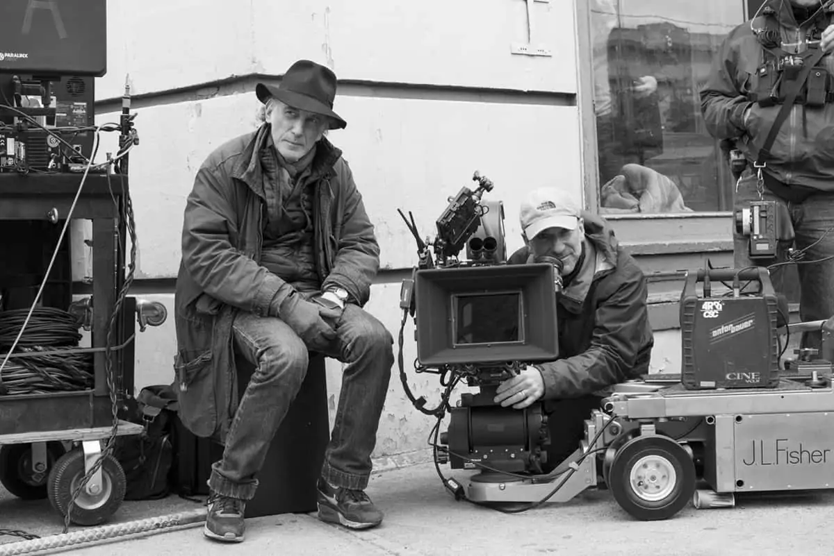 DP Ed Lachman and B-camera Operator Peter Agliata on-set. Credit: Mary Cybulski
