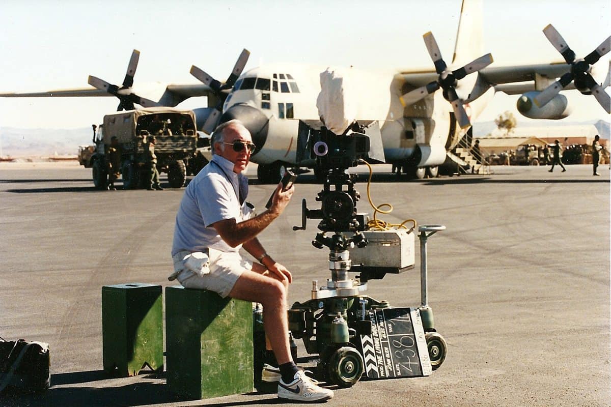 <em>The Living Daylights</em>...
at Ouarzazate Airport in November 1986. The Lockheed C-130 Hercules was provided by the Royal Moroccan Air Force, courtesy of King Hassan II of Morocco, who was always keen to welcome
filmmakers to his country