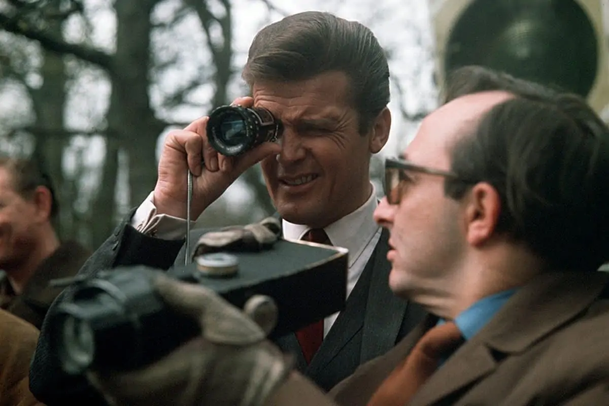 <em>The Saint</em>... Mills’ first TV series as camera operator, and first experience working with Roger Moore, who also directed this episode