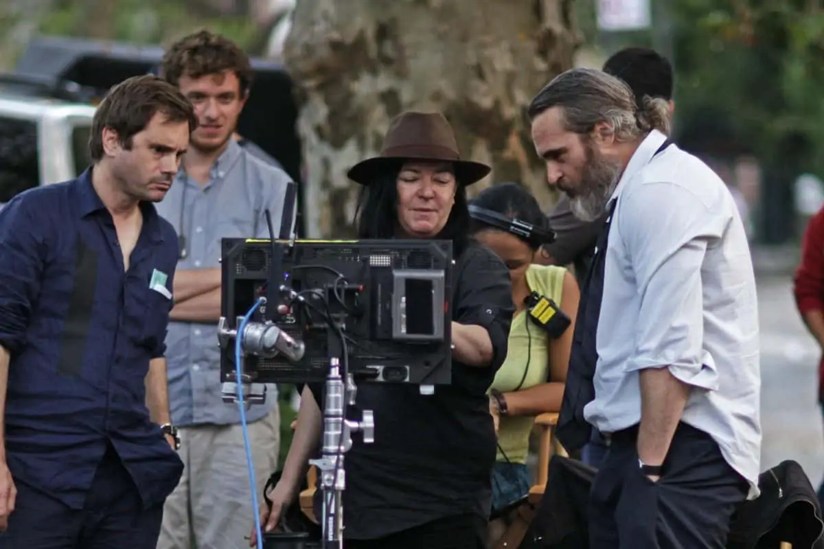 DP Tom Townend, Director Lynne Ramsay and Joaquin Phoenix