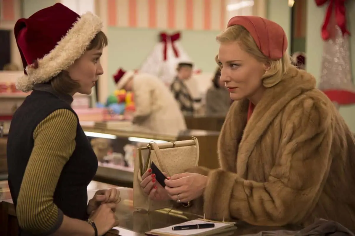 Rooney Mara and Cate Blanchett meet for the first time in <em>Carol</em>