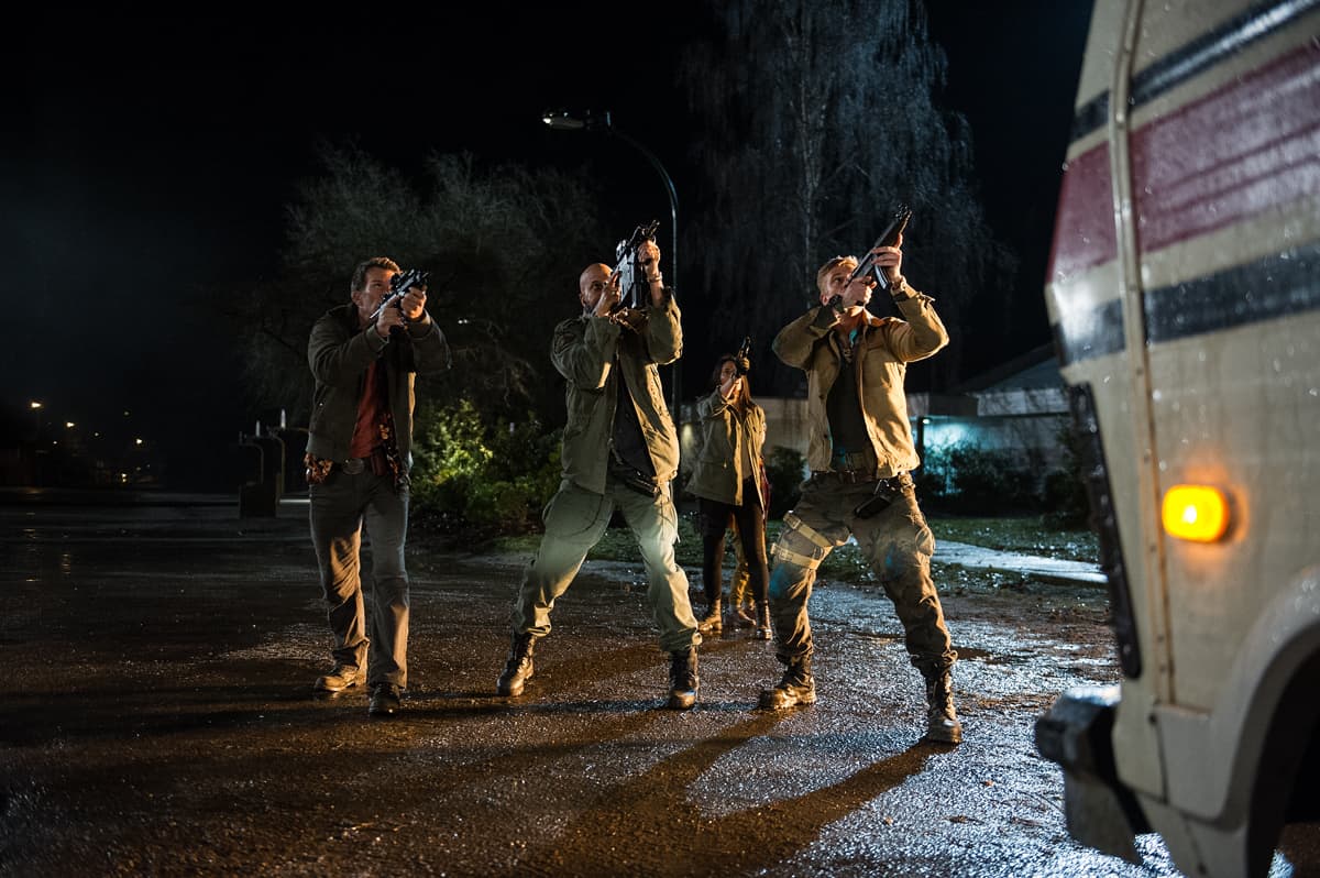 DF-04198 (l-r), Thomas Jane, Keegan-Michael Key, Olivia Munn and Boyd Holbrook star