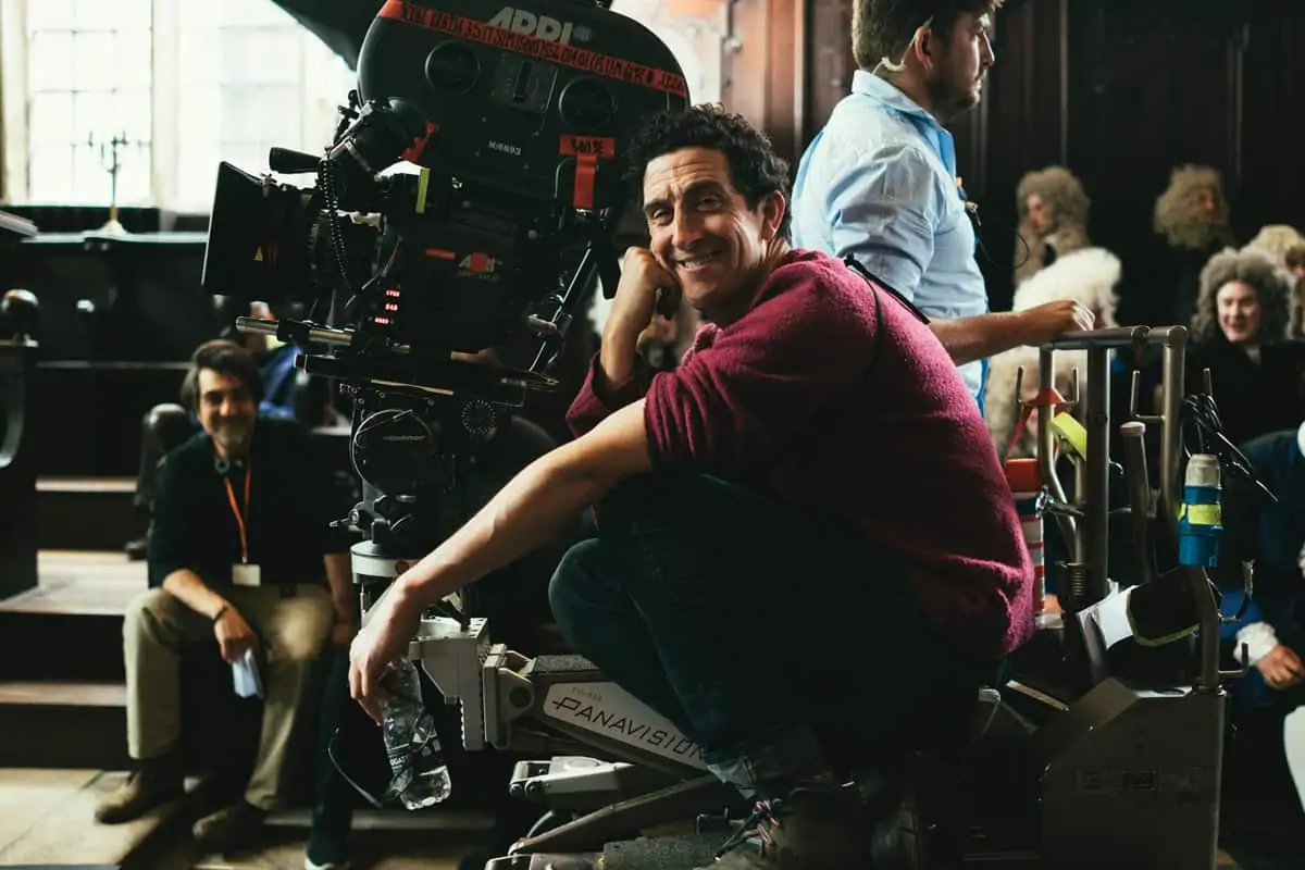 All smiles - Robbie Ryan BSC ISC on the set of <em>The Favourite</em>
