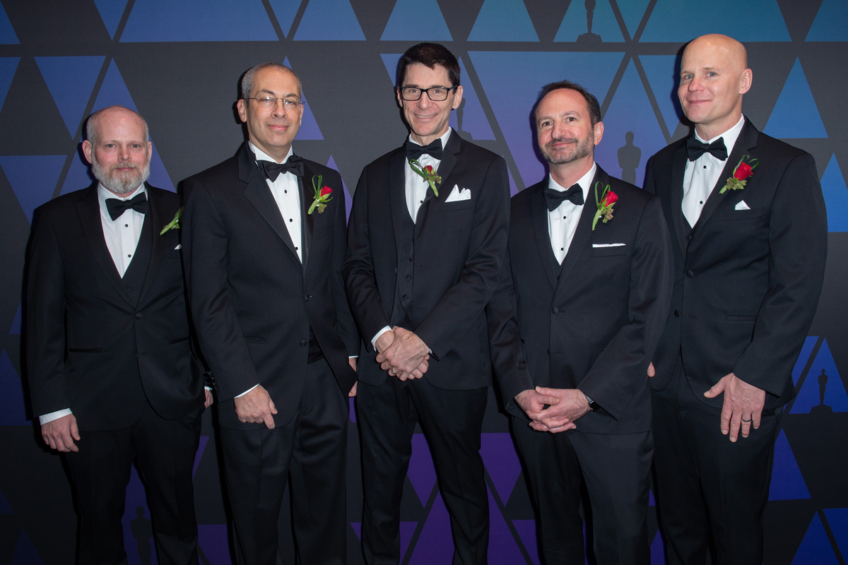 91st Academy Awards, Scientific and Technical Achievement Awards, Arrivals Daniel Wilk, Michael Natkin, David M. Cotter David Simons, and James Acquavella prior to the Academy of Motion Picture Arts and Sciences' Scientific and Technical Achievement Awards