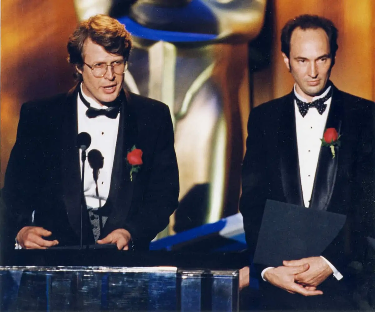 Frieder and Gary Swink at the 1995 Academy Awards