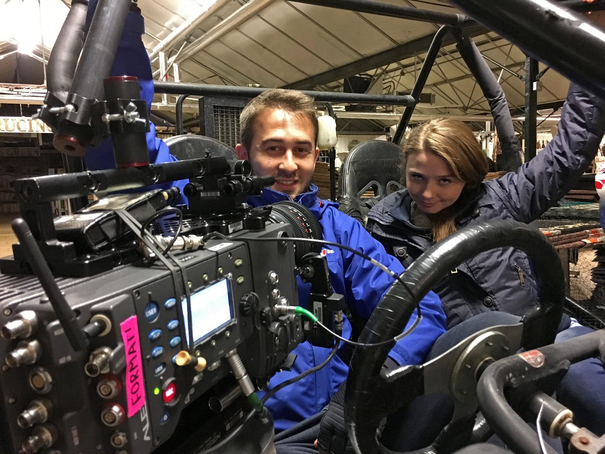 Dan with Jessica Barden and the Alexa 65