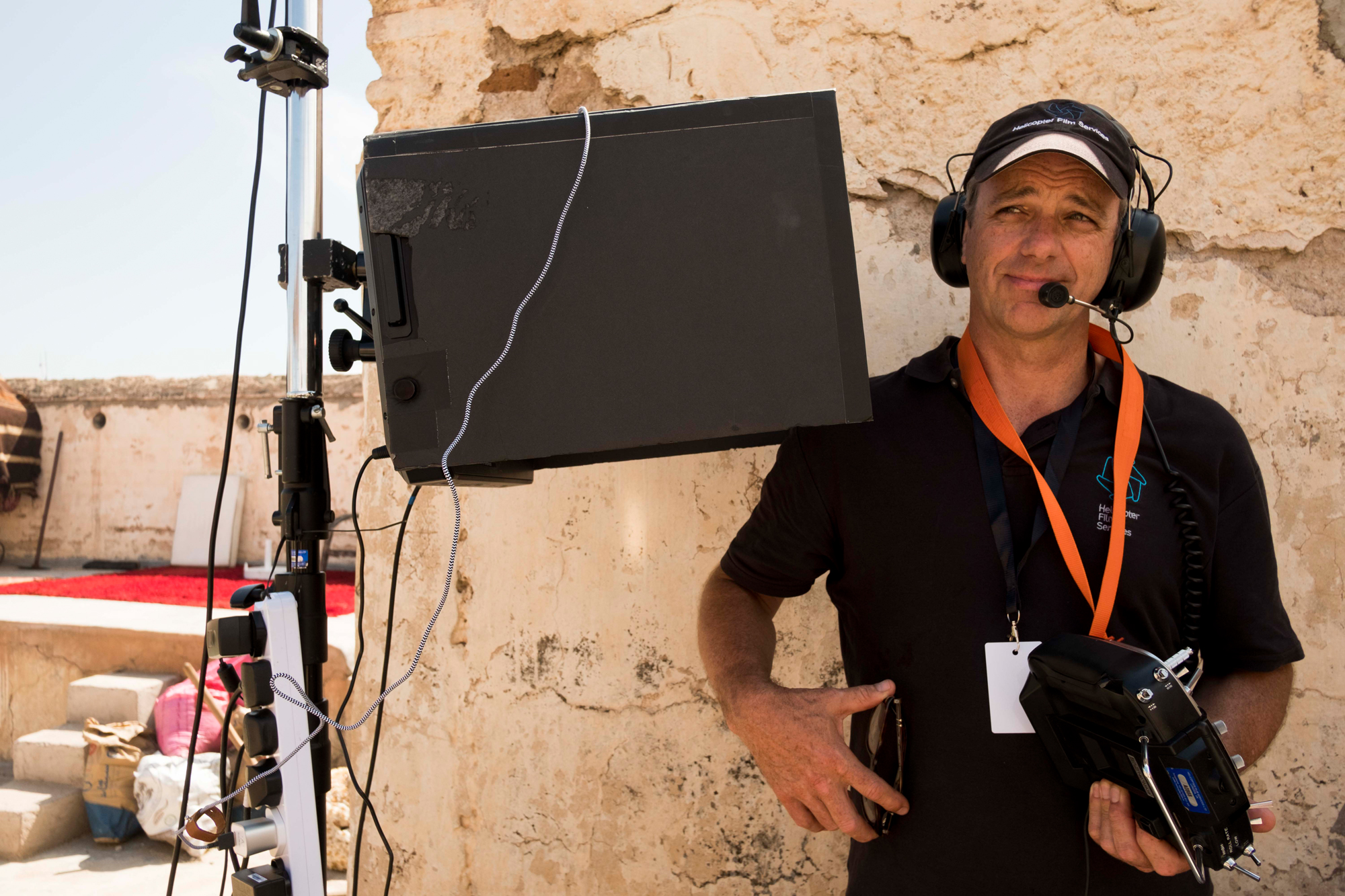 Jeremy Braben on set for <em>Men In Black International</em> on location in Ischia