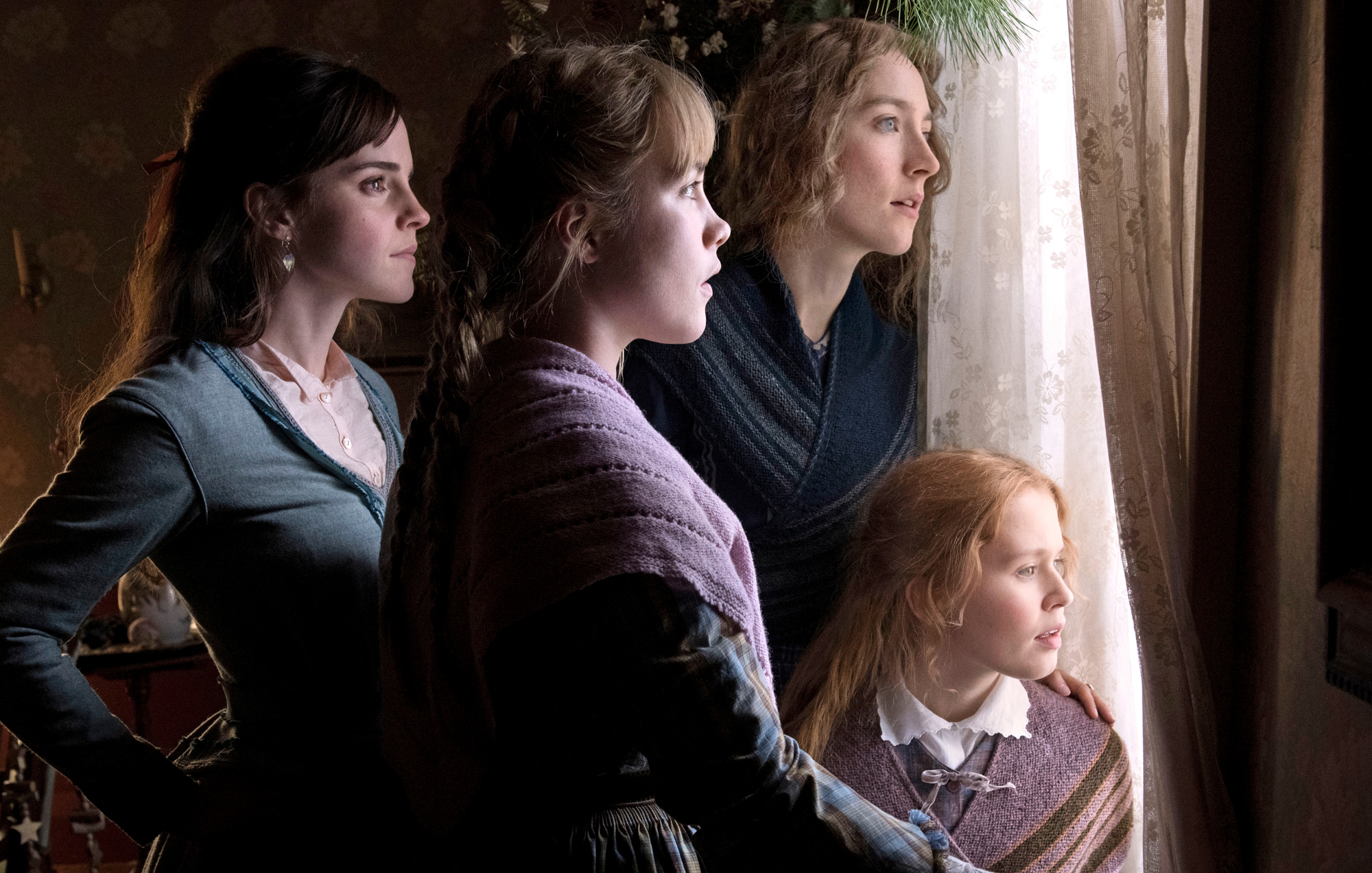 Emma Watson, Saoirse Ronan, Eliza Scanlen and Florence Pugh in Columbia Pictures' LITTLE WOMEN.