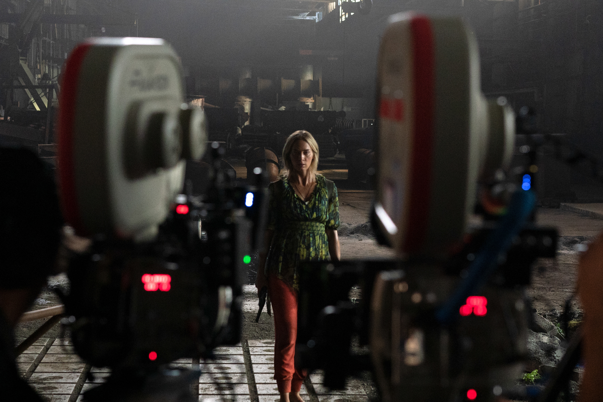 A QUIET PLACE 2 Emily Blunt on the set of Paramount Pictures' "A Quiet Place 2."