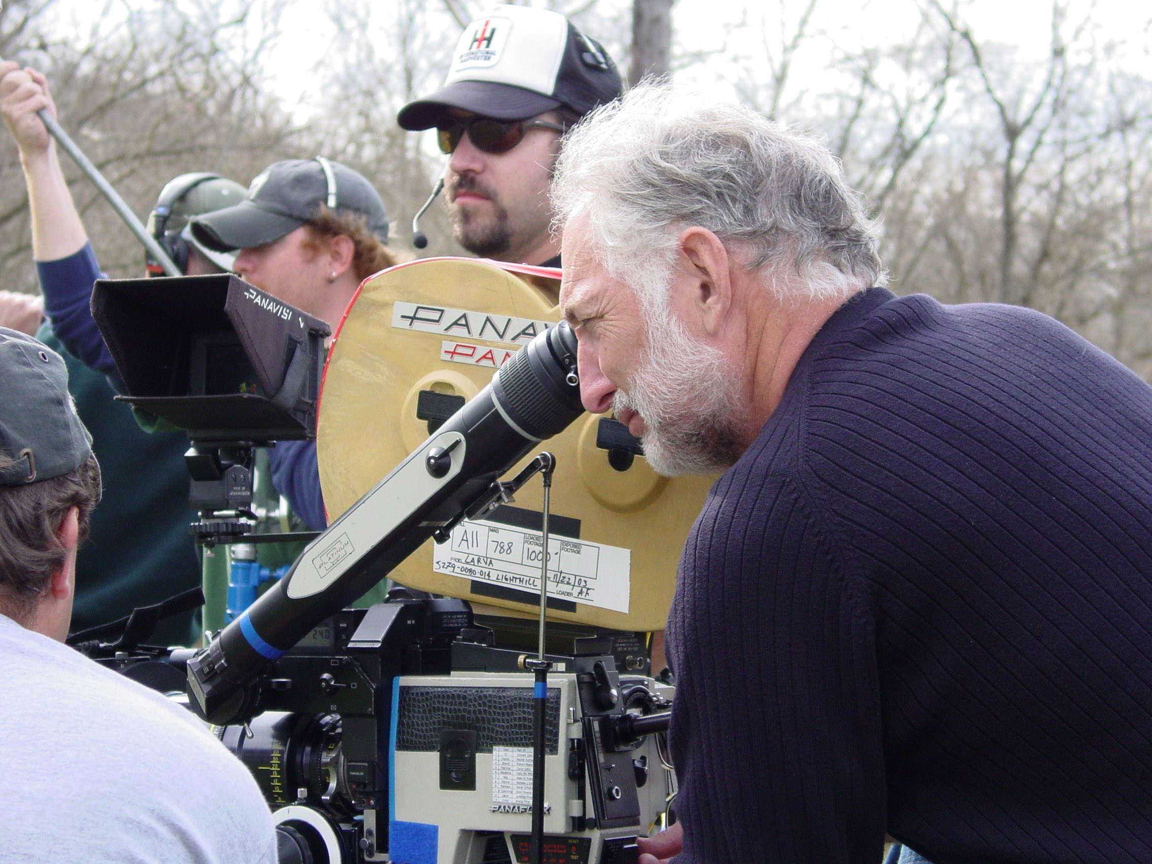 Cinematographer Stephen Lighthill, ASC shooting a scene for "Larva."<br /><br /><br />Photo by Andrew DePung.