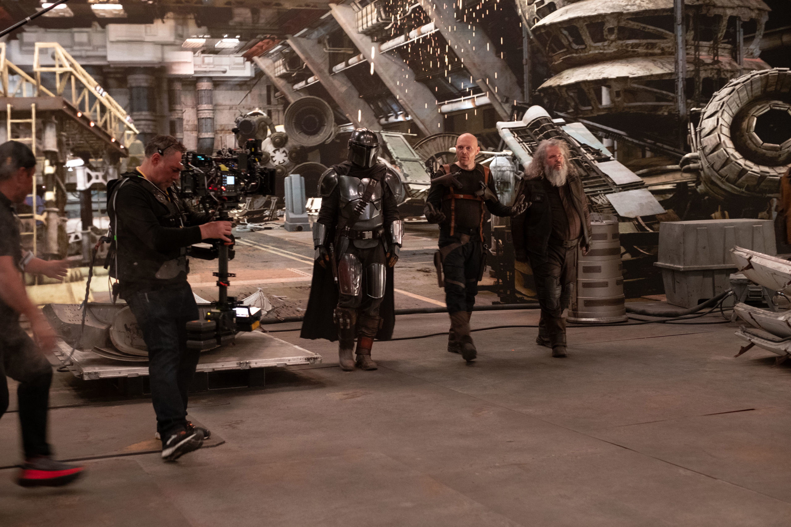 Behind the scenes of The Mandalorian