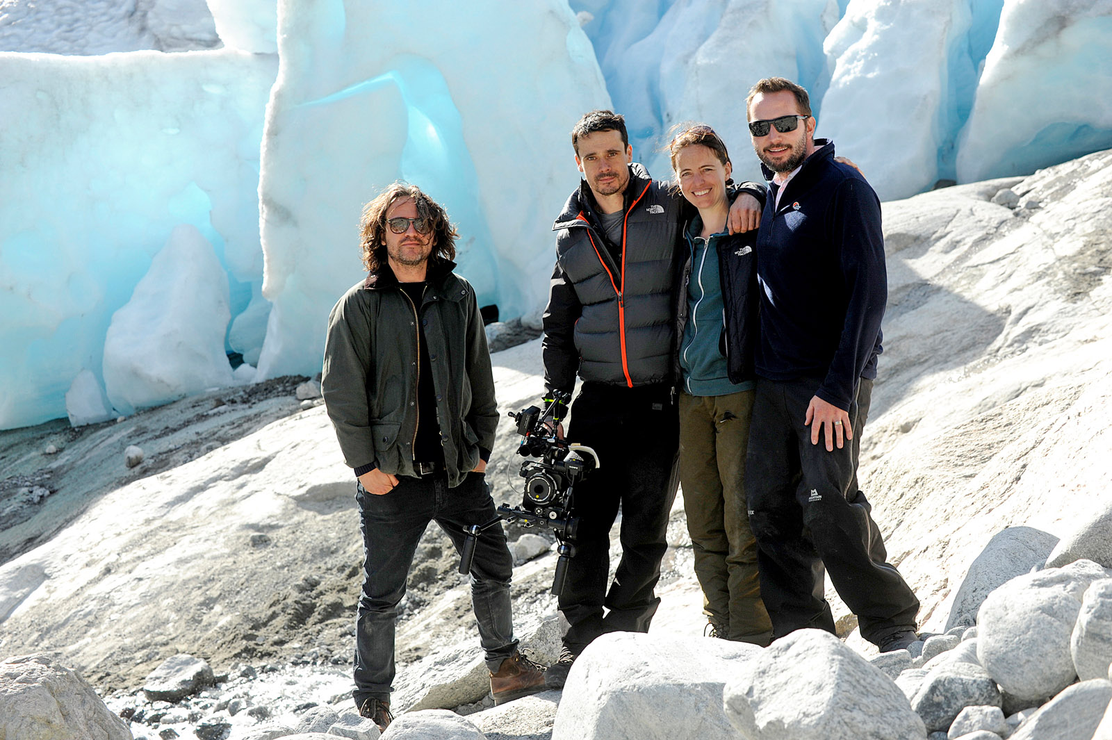 Lee with Rob Hardy BSC and crew on Ex Machina