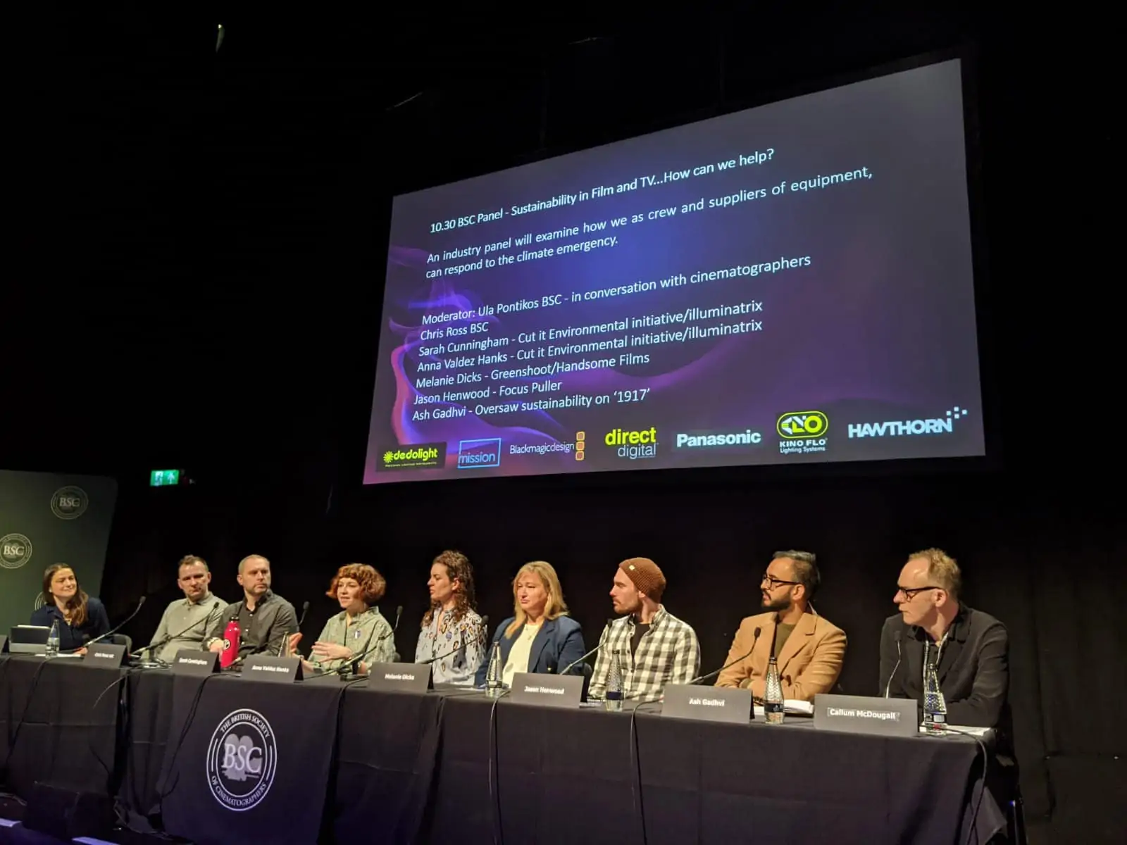 BSC Panel - Sustainability in Film and TV at BSC Expo