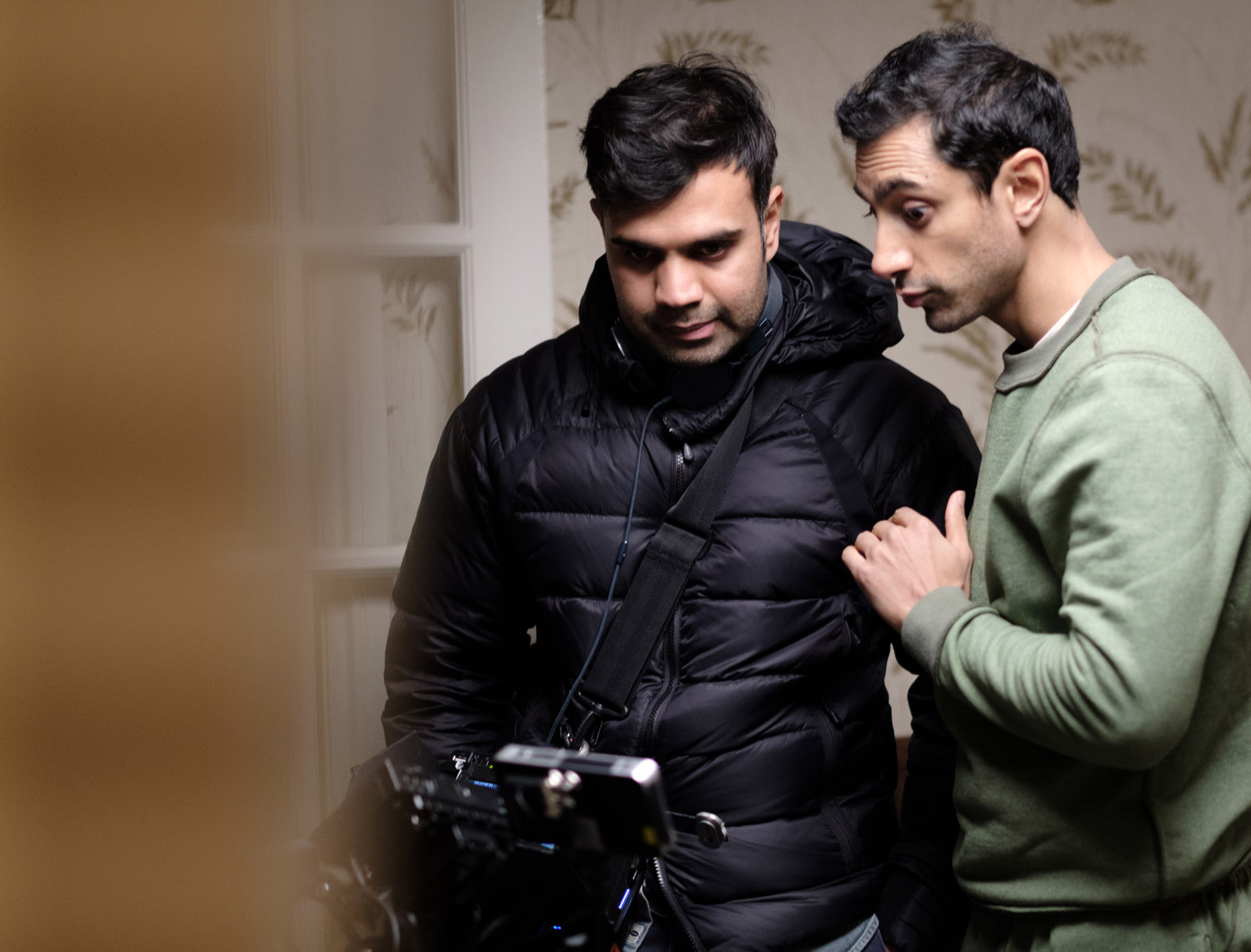 Director Bassam Tariq (left) with Riz Ahmed (who played Zed)