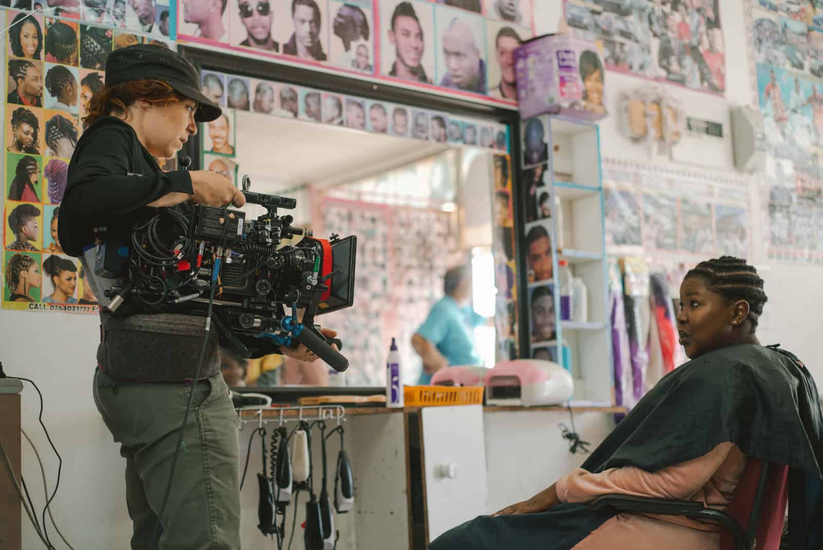 Sarah Cunningham shooting the opening film Panorama Section of 2019 Berlinale