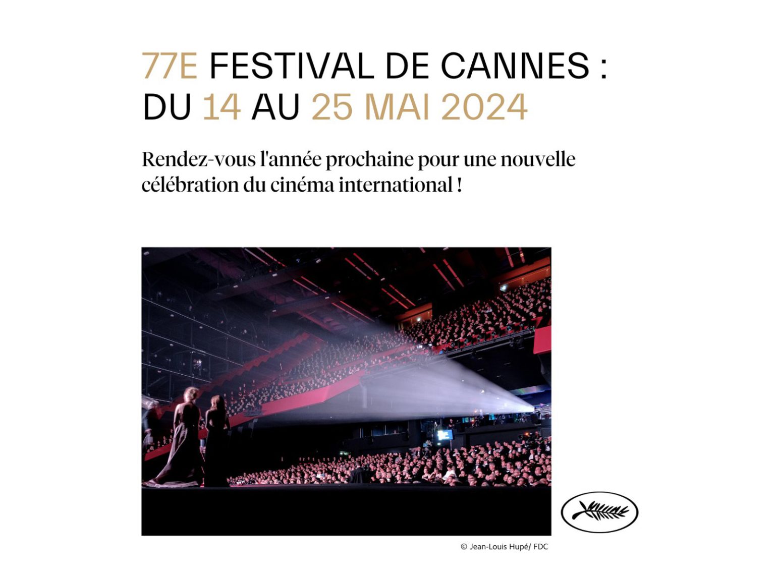 Cannes Film Festival reveals 2024 dates