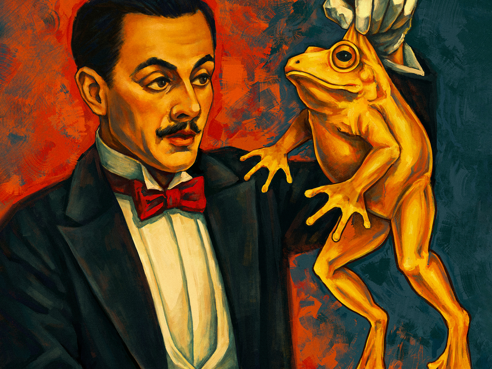 EnergaCAMERAIMAGE Poster showing a magician pulling a golden frog out of a hat
