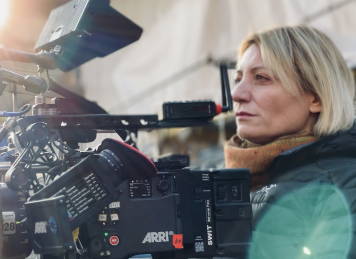 Valentina Caniglia behind a camera