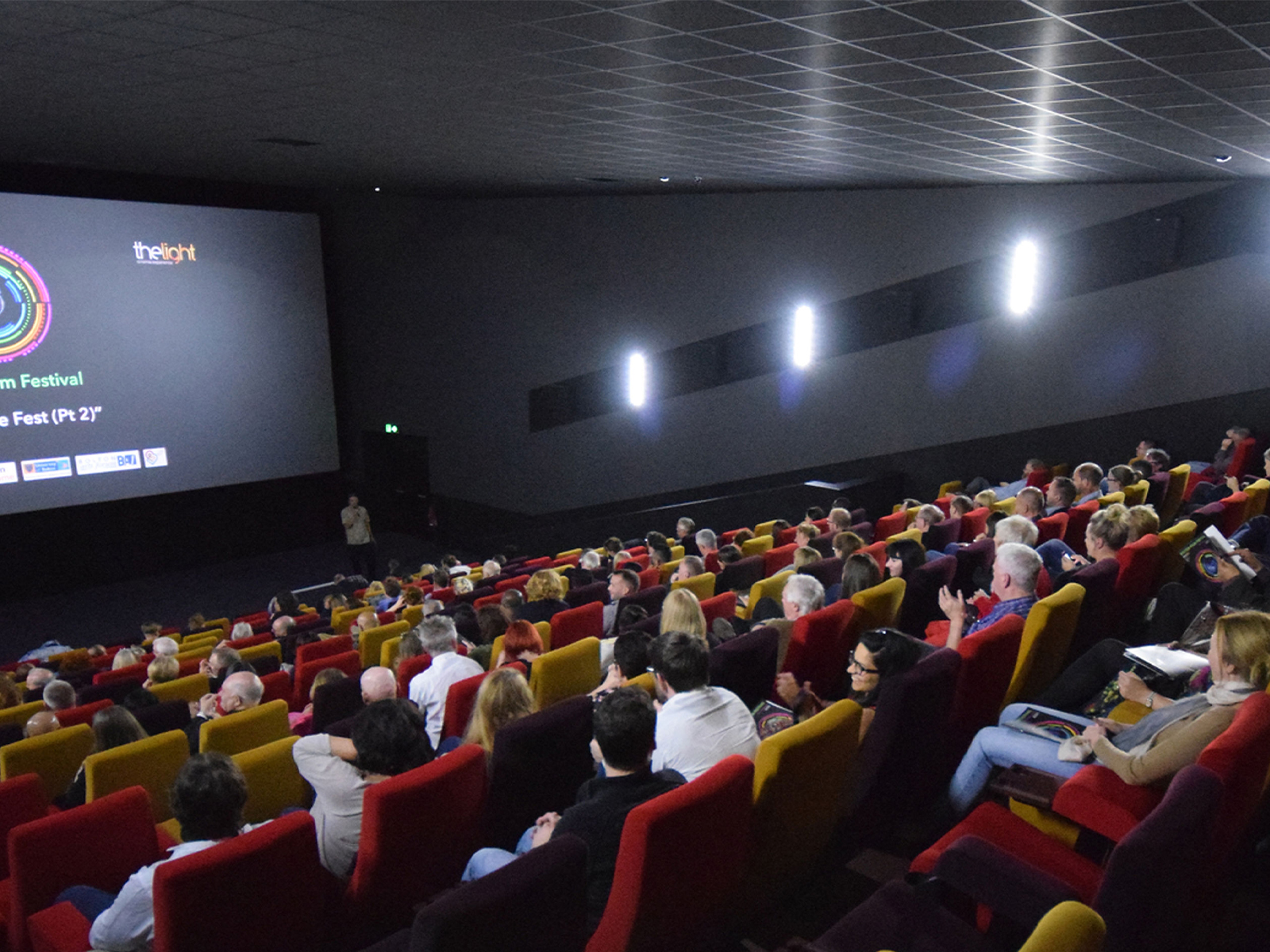 Bolton International Film Festival crowd in a cinema screening
