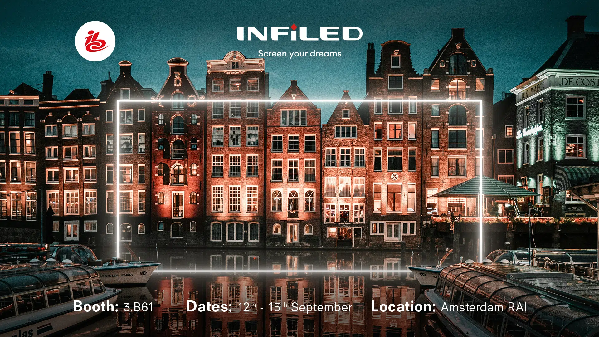 INFiLED poster showing a street in Amsterdam