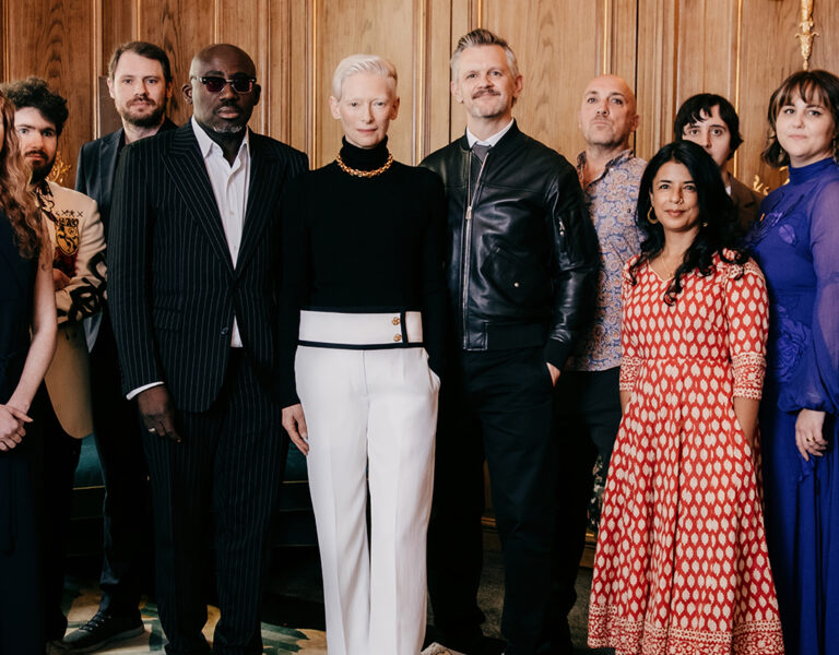 A group of people posing together