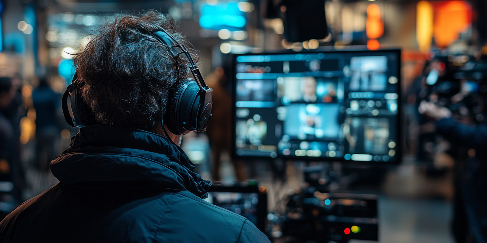 A person on a film set