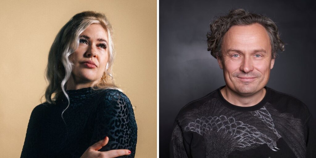 Dascha Dauenhauer and Robert Lehniger in side by side photos