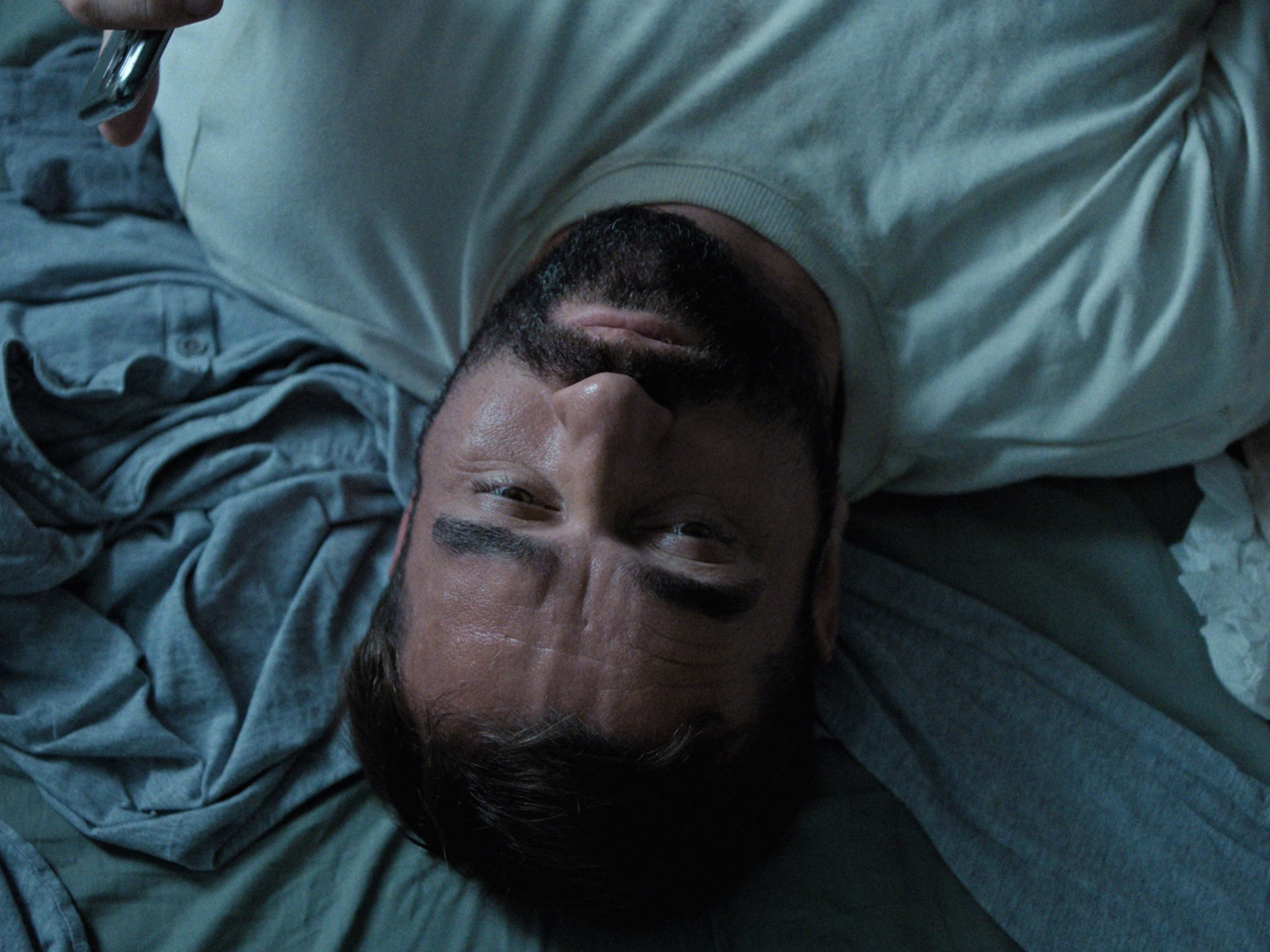 A person lying down