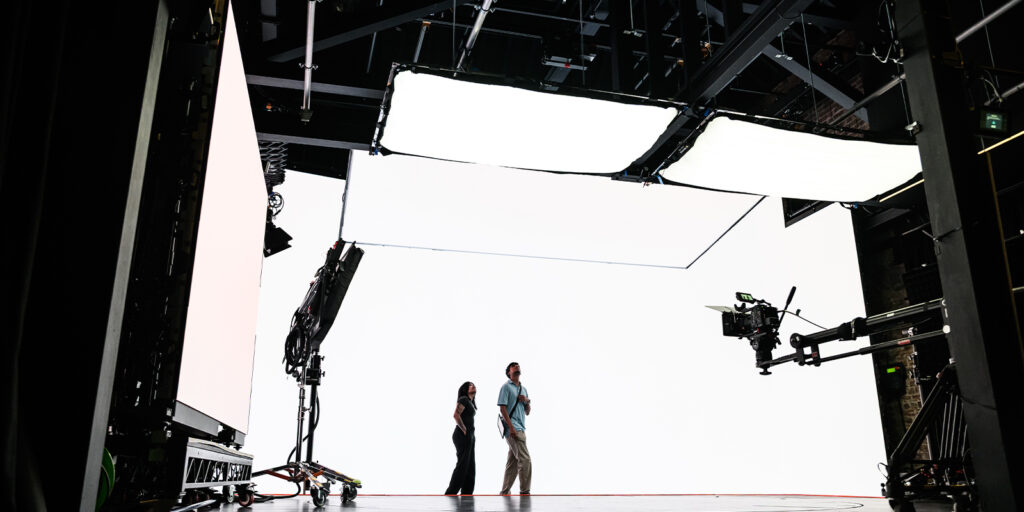 People on a VP set
