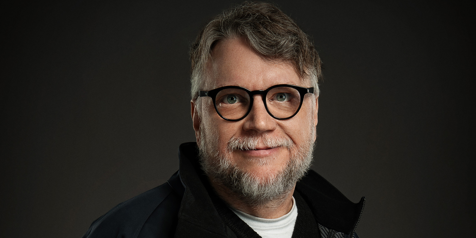 Guillermo del Toro looking into camera