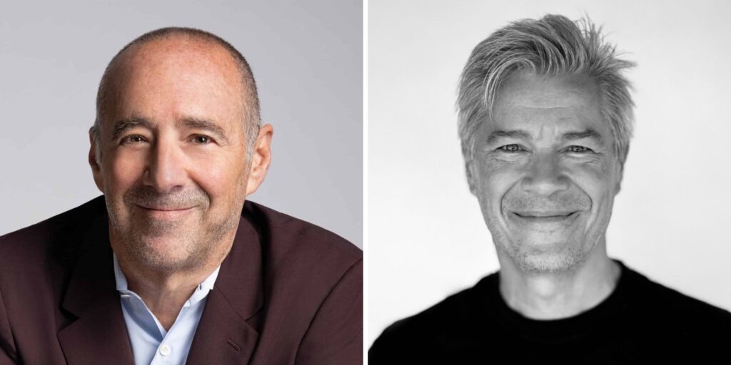 Two people smiling in side by side photos