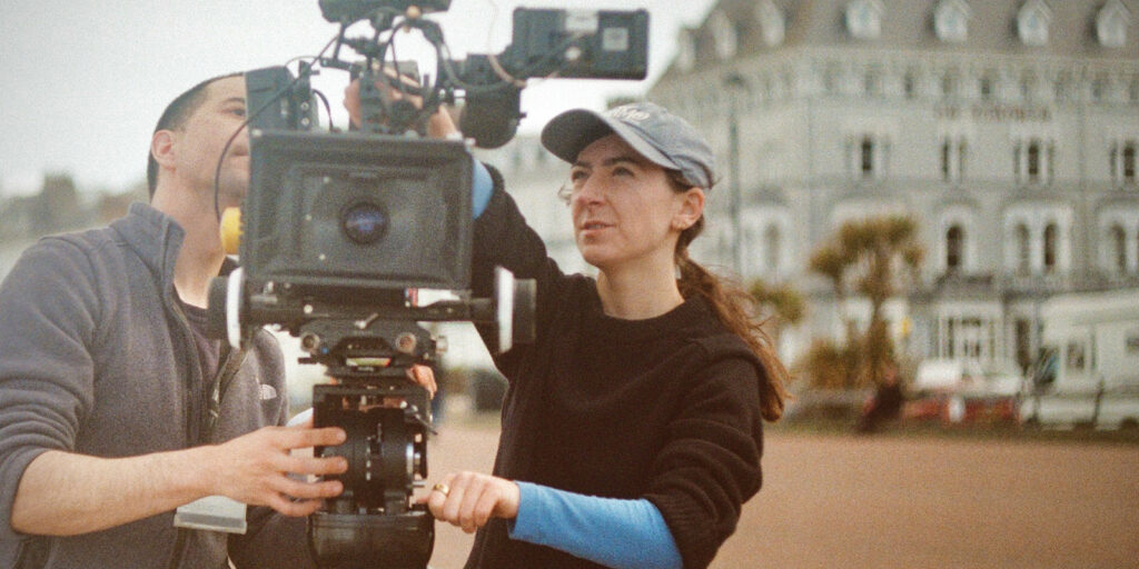 People using a film camera