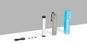 The PavoTube II 6CP set on a grey and white background