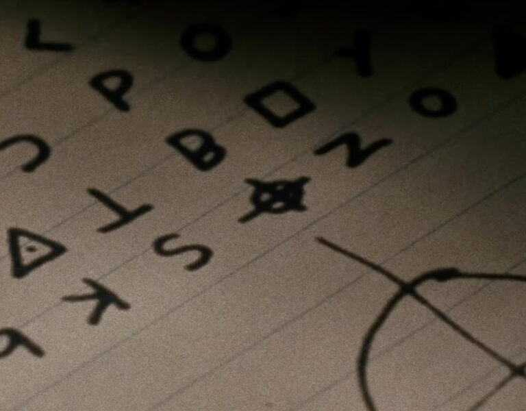 A group of symbols on paper